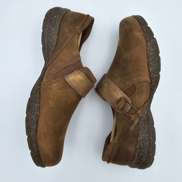 Clarks Collection Roseville Dot Loafers, Dark Tan Combination, Leather, 8M - Picture 15 of 16